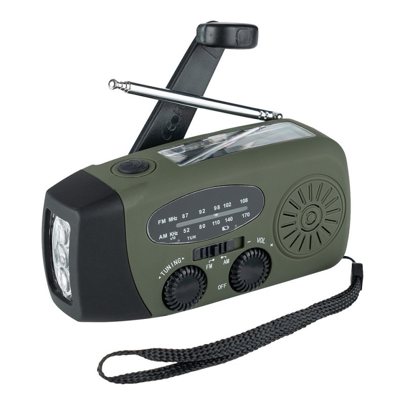 Handheld emergency FM radio — end-user receiver for Kerberos RIAB broadcast